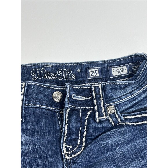 Miss Me Bootcut Jeans J55014B58 Women’s 25 Dark Blue Denim - Picture 2 of 10
